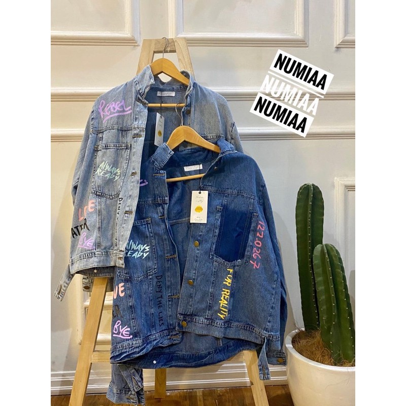 JAKET JEANS LUMIA/JAKET JEANS LUMIA TERBARU/JAKET JEANS LUMIA OVERSIZE