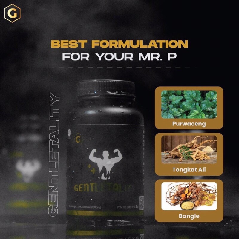 GENTLETALITY - Obat Kuat Herbal Stamina Pria Terbaik Original BPOM