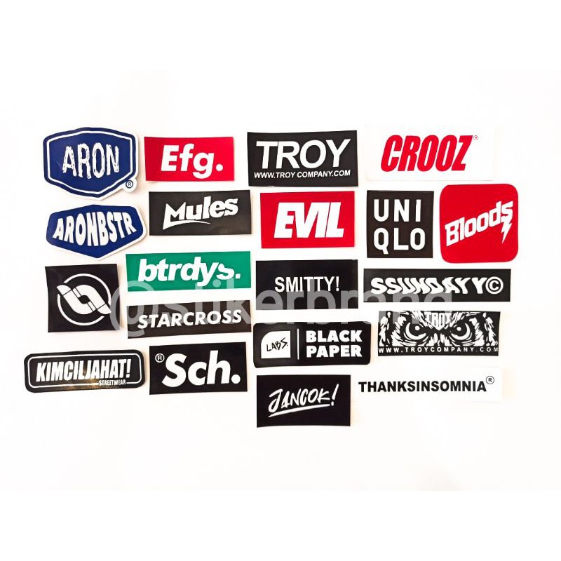 

STIKER BRAND DISTRO BISA PILIH GRAFTAC HYPEBEAST LOCALBRAND STICKER KATALOG 013