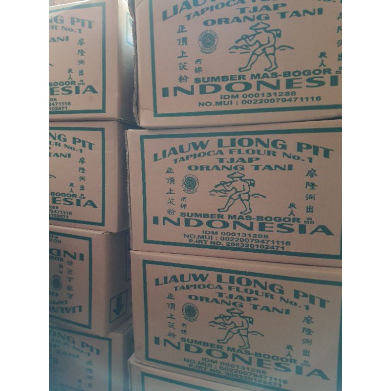 

Tepung tapioka Cap Liauw Liong Pit isi 10 BUNGKUS @ 1000 GRAM - 1 dus / 1 karton