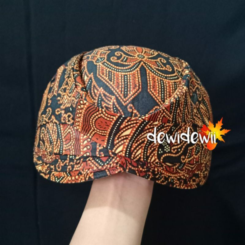 Blangkon SOLO Polos, Motif Batik (BANYAK PILIHAN MOTIF)