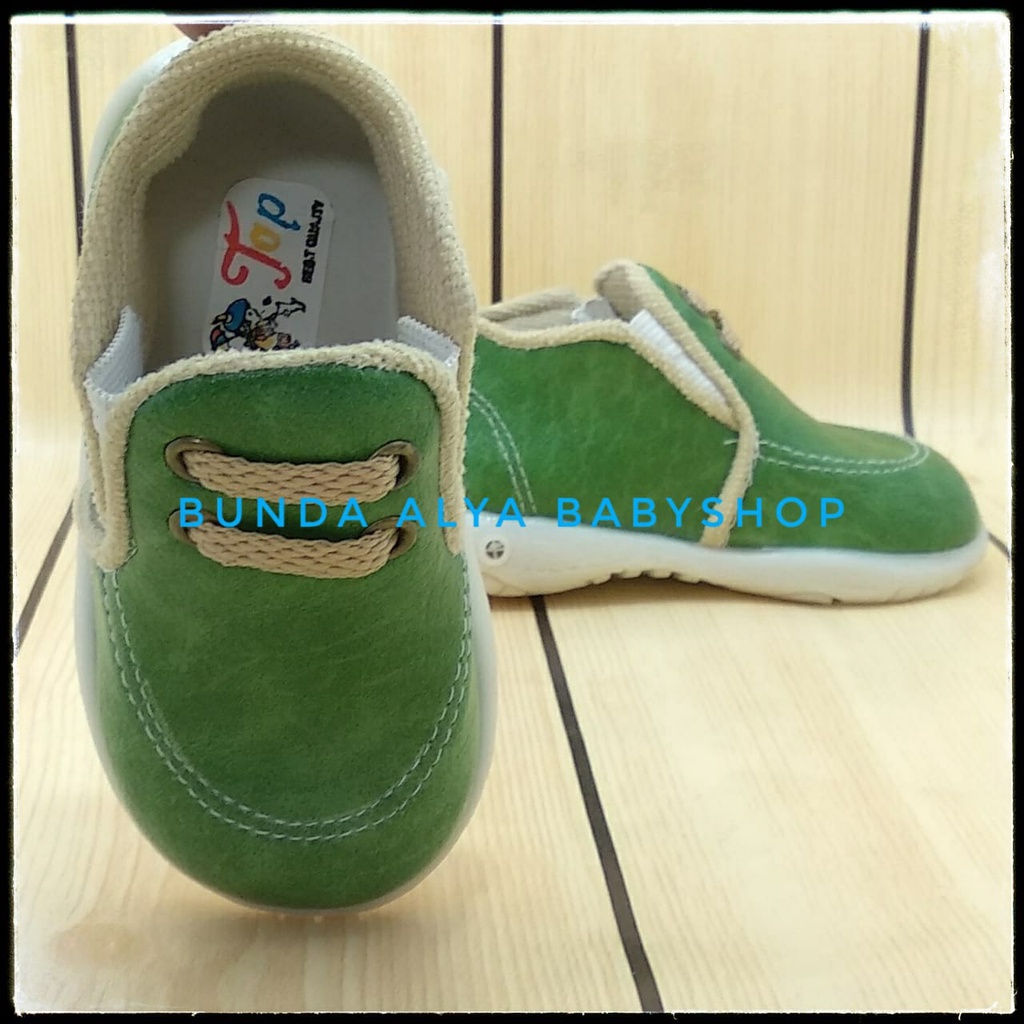 Sepatu Anak Laki Laki Usia 1 2 3 Tahun Size 22 - 28 Casual HIJAU - Sepatu Anak Cowok Casual Keren SALE