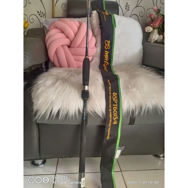 Rod Spinning Jigging Bullzen BS Monster Iguana Platinum Pe 2-4