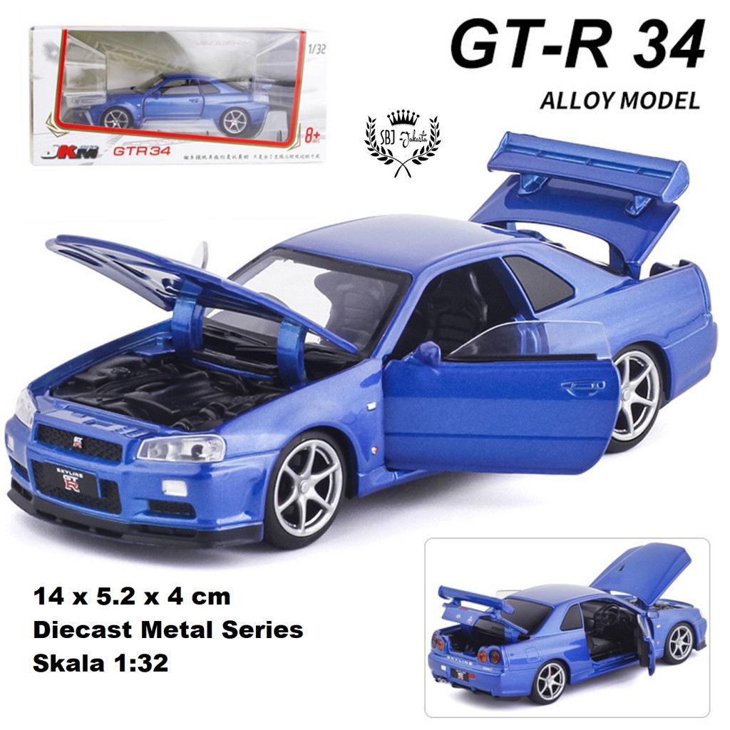 Jual Diecast Miniatur Mobil NISSAN GTR 