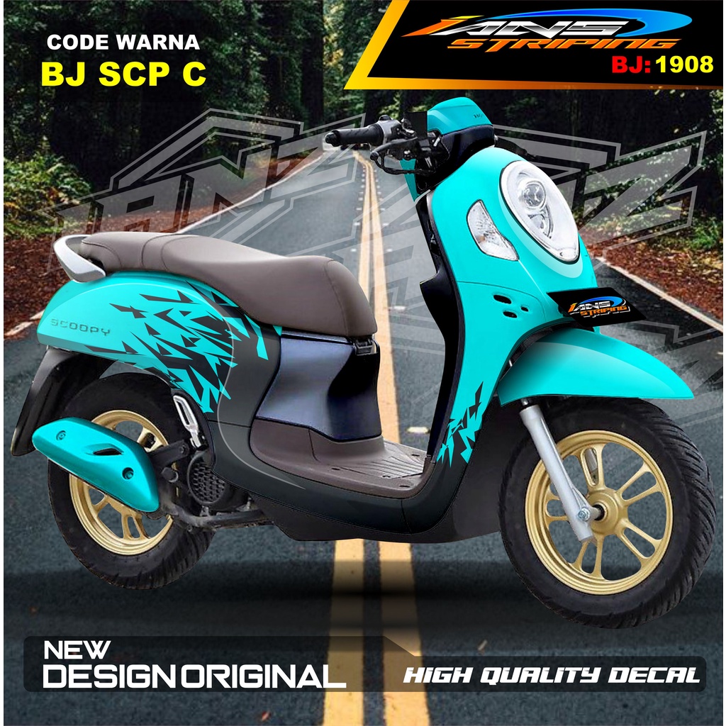 STICKER DECAL  FULL BODY SCOOPY / STICKER ALL NEW SCOOPY / STIKER FULL BODY SCOOPY TERMURAH / STIKER MOTOR SCOOPY / STIKER MOTOR