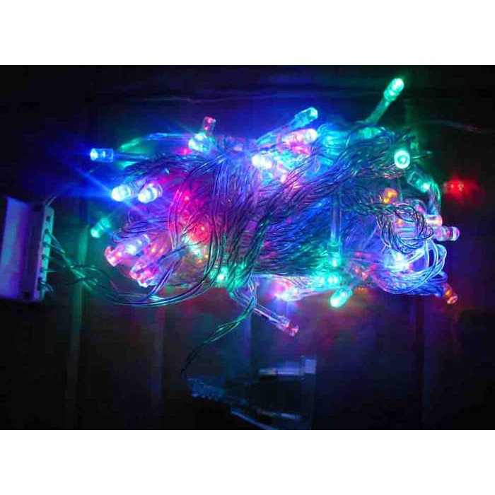 Plug Lampu natal hias multifunction 100 LED 10m twinkle light string