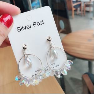 Anting Korea Fashion Import Bunga Kristal