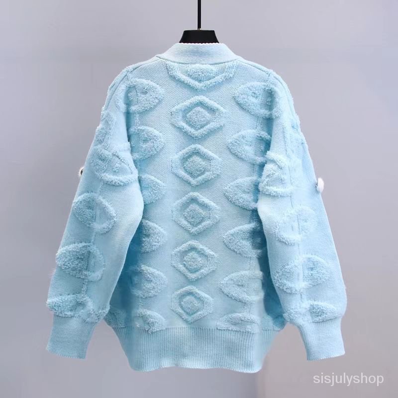 #Sisjuly# Sweater tiga dimensi industri berat baru 2022 anak perempuan longgar gaya asing sweater ra