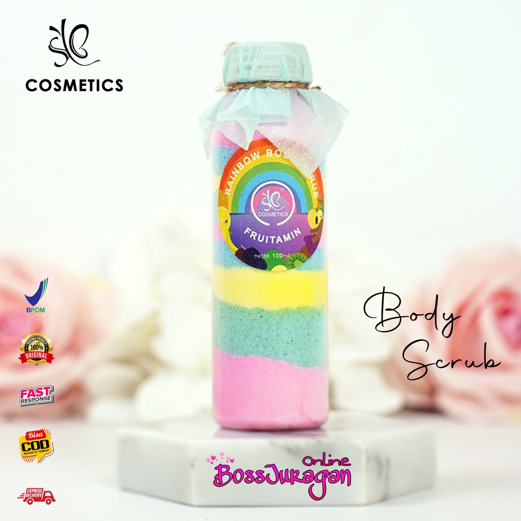 (BOSS) ( SCRUB ) NEW SYB RAINBOW BODY SCRUB FRUITAMIN