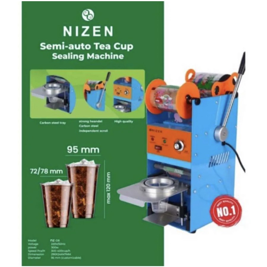 Cup Sealer Manual NIZEN NZ D8 22oz Press Penutup Gelas Plastik Manual