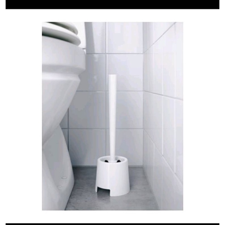 HOT SALE !!  BOLMENN  Sikat Wc Bulat Toilet Kamar Mandi Hitam Putih Minimalis Murah