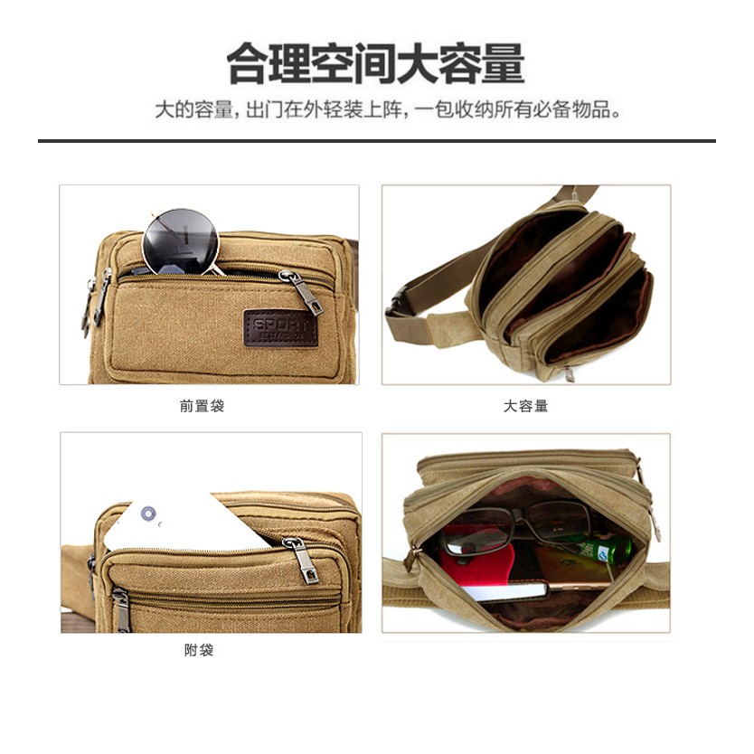 JX 713 Tas Pinggang Pria - Tas Import - Tas Pria Import