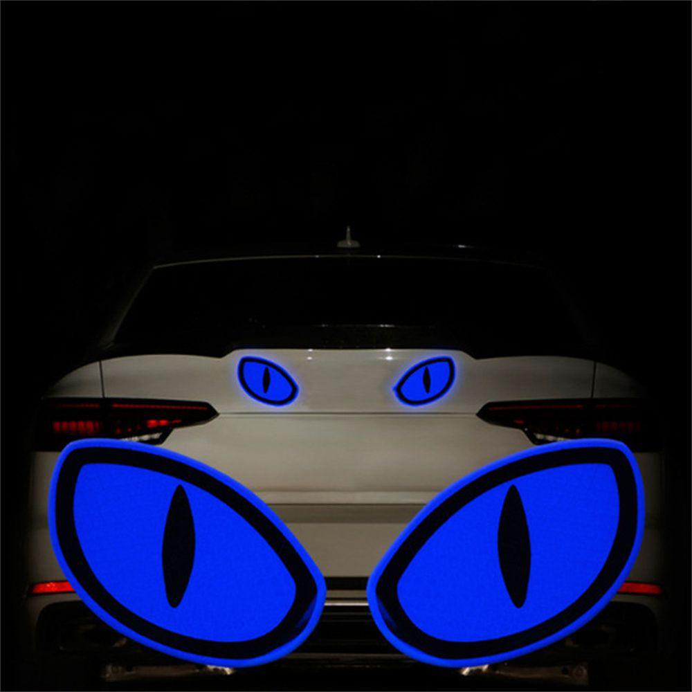 Lanfy Stiker Reflektif Mobil Aksesoris Eksterior Tanda Peringatan Keamanan Luminous Sticker Car-Styling Untuk Truk Untuk Sepeda Strip Reflektif Otomatis