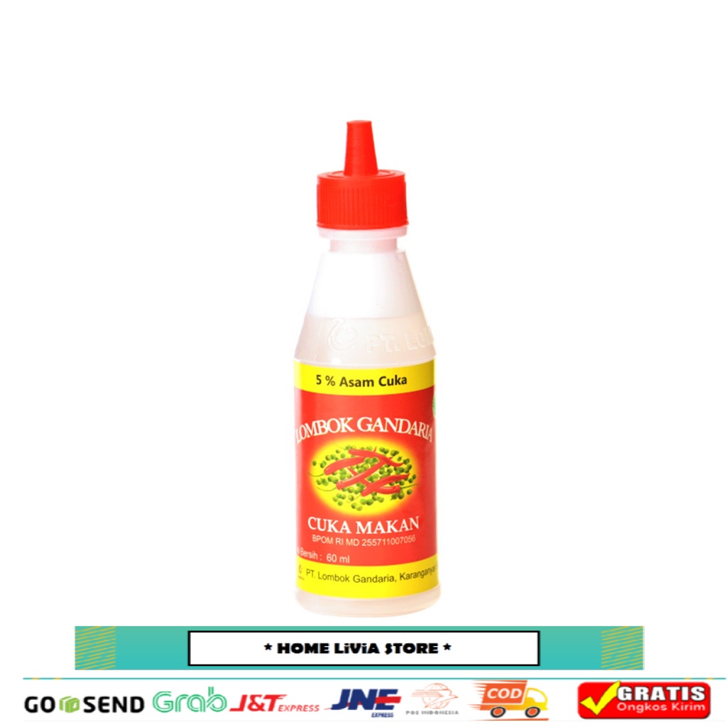

Lombok Gandaria Cuka Makan 5 % Botol HDPE 60 ml