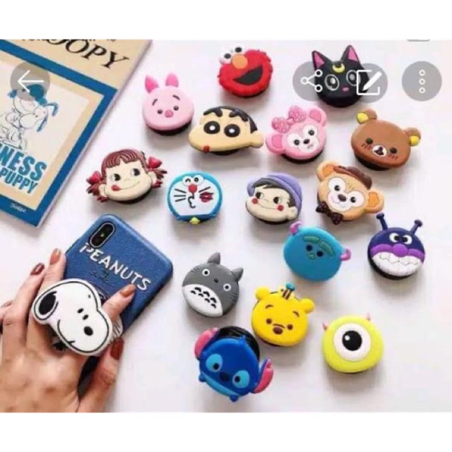 [MURAH BANGET] 469 Pop Socket HP 3D Karakter Cartoon / Pop Socket 3D / Pop Socket Aksesoris HP