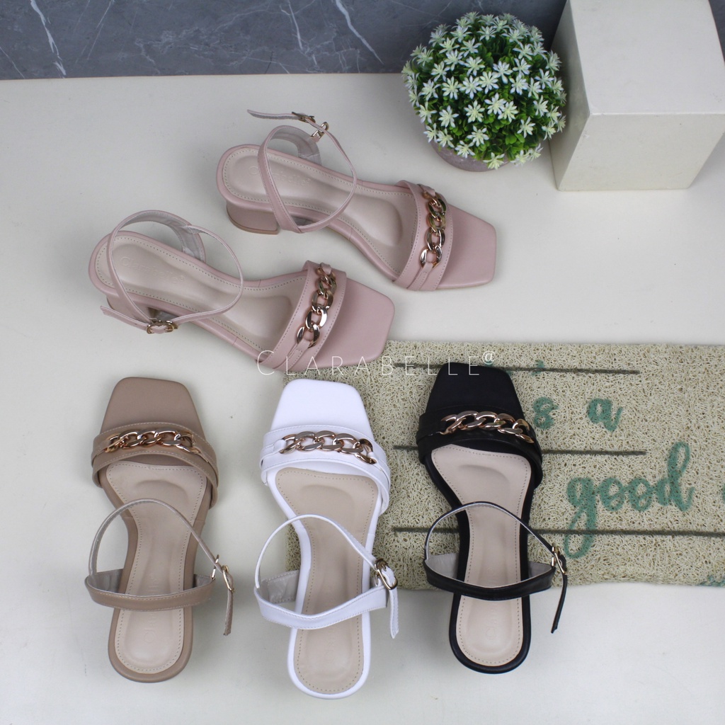 Clarabelle || Sandal Wanita Hak Tahu 5 CM