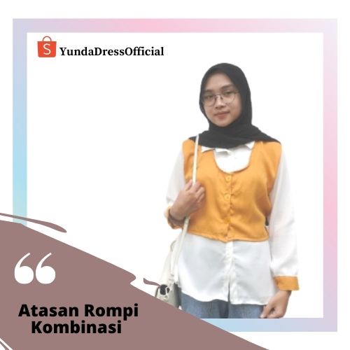Blouse Rompi Wanita Muslim / Baju Atasan OOTD Remaja/ Outfit Fashion Murah