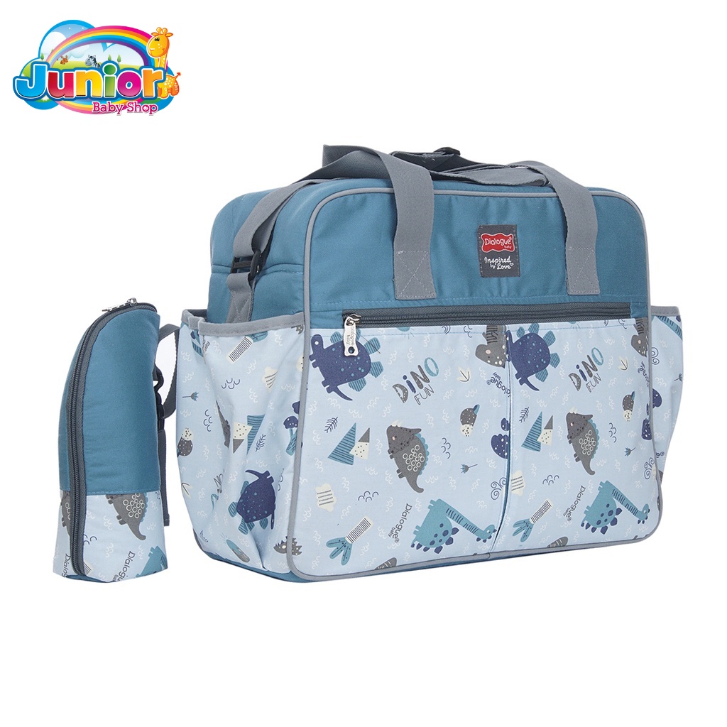 Dialogue Baby Tas Bayi Besar + Tempat Botol Susu Dino Fun Series - DGT7254