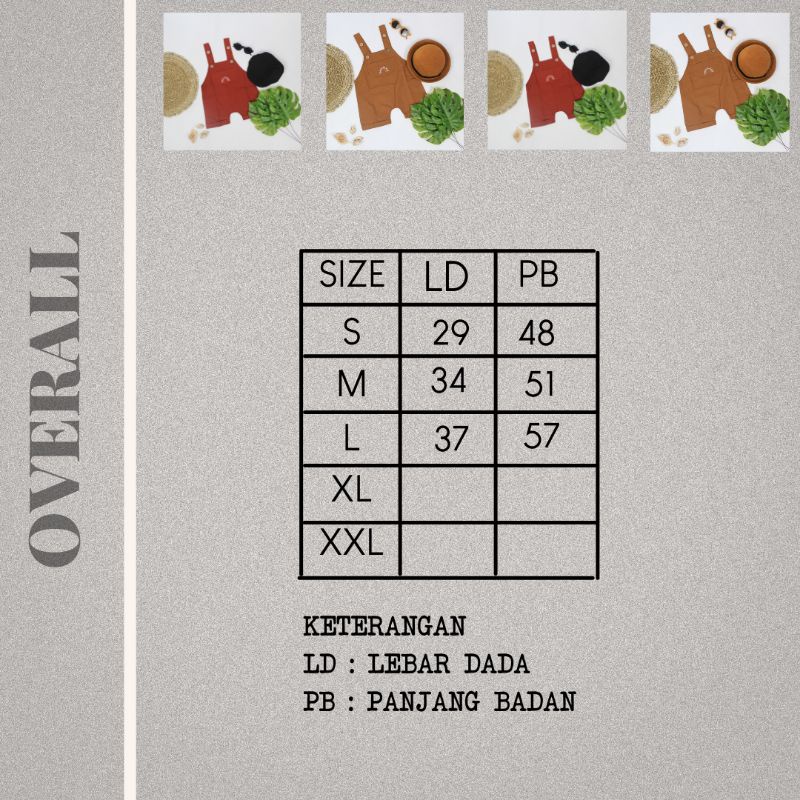 OVERALL - Promo 8.8 Overall Anak Lucu Unisex