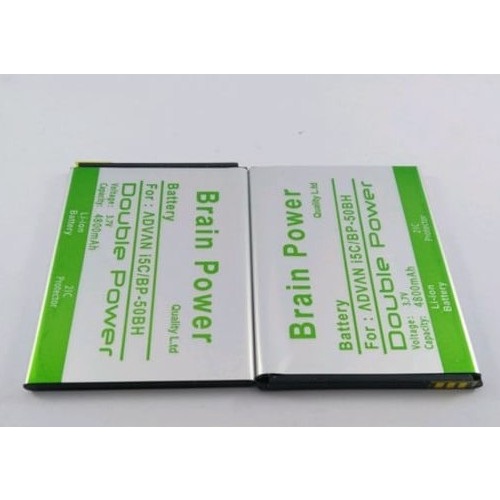 Double Power Battery Batere Batre Baterai Brain Power Advan I5C BP50BH BP-50BH