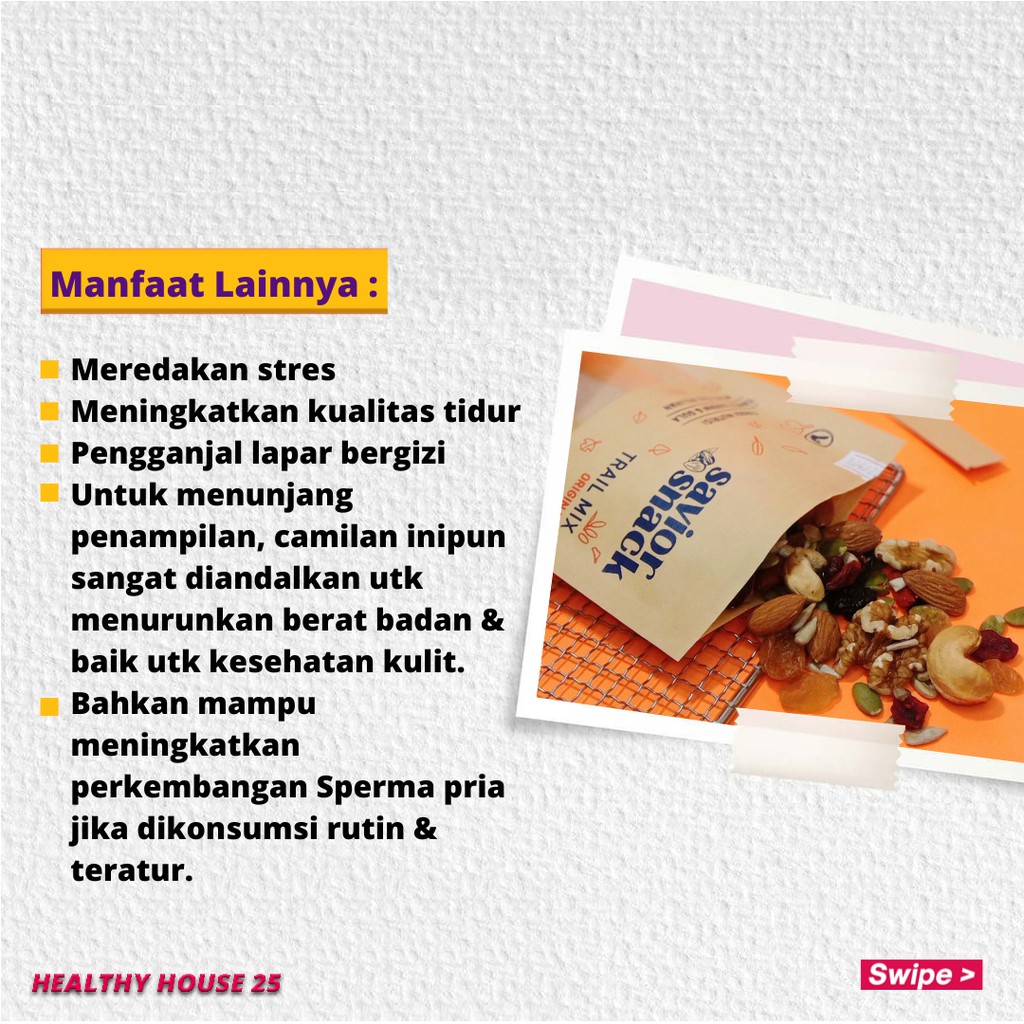 Savior Snack Cemilan Diet Topping Oatmeal Untuk Sarapan Makanan Sehat Untuk Diet Tidak Bikin Gendut