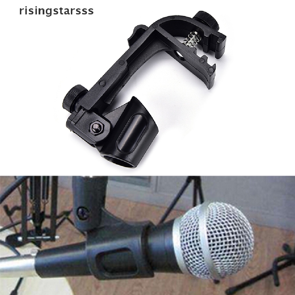 Rsid Span-new 1pc Plastik Klip On Drum Rim Shock Mount Microphone Mic Clamp Holder