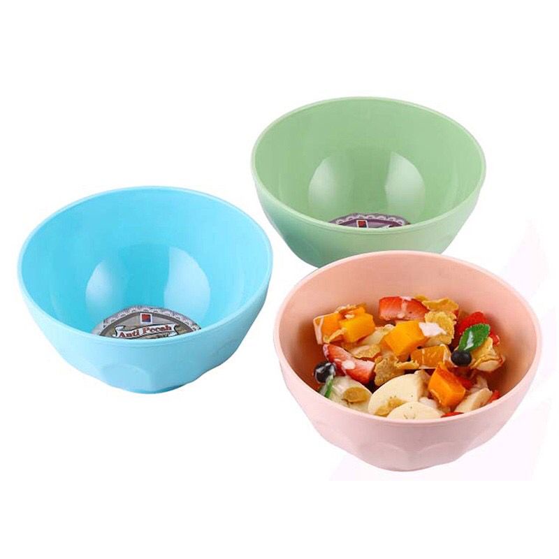 Mangkok Makan / Mangkok Ramen Plastik 7,5 inch ANTI PECAH Bahan PET