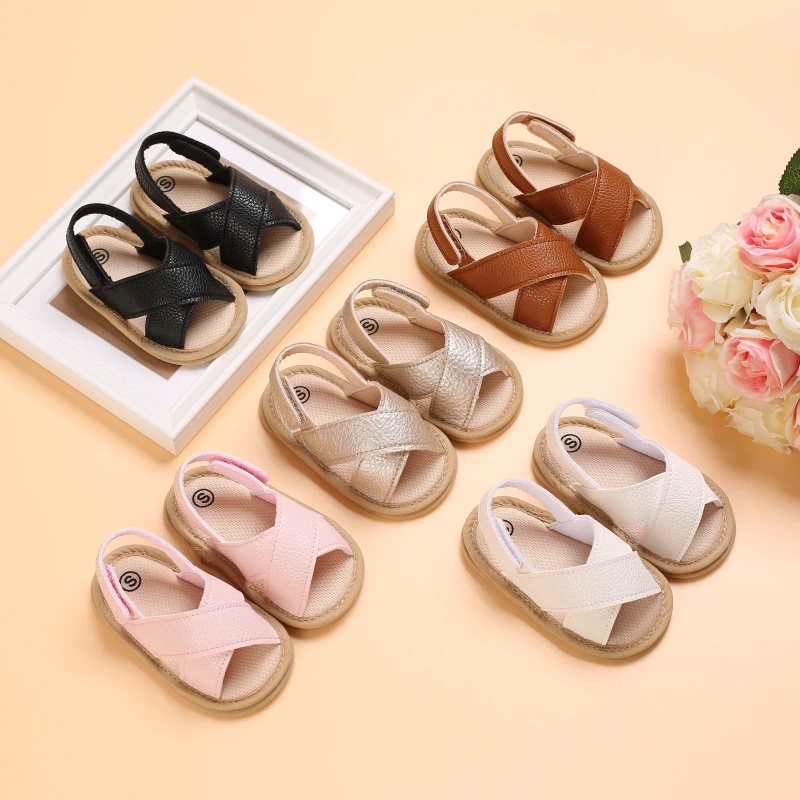 Sandal Bayi Perempuan Umur 0 - 12 Bulan Sepatu Sendal Bayi Sandal Anak Bayi Perempuan Murah Umur 0 - 14 Bulan, umur 1 Tahun AK 12