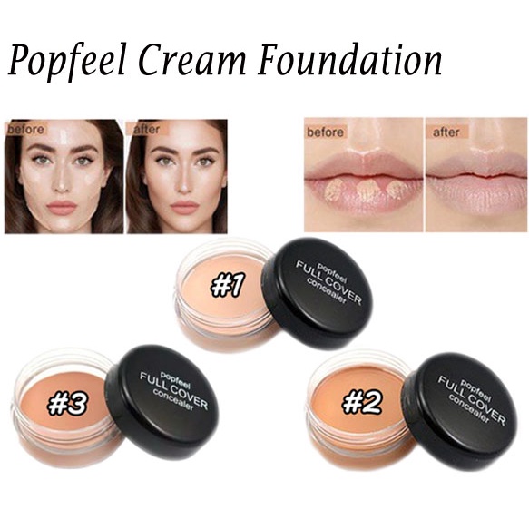 Beauty Jaya - Original Popfeel 5 warna Concealer Alas Bedak Pencerah  Penutup Pori - Pori Bekas Jerawat