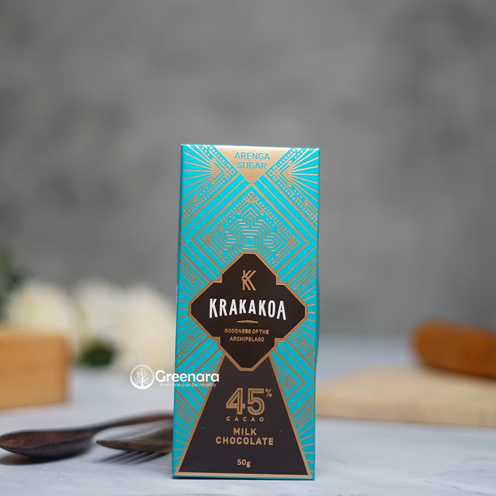 

Alsiha Sehat Alami Organik Cemilan Makanan Snack Sehat KRAKAKOA - Arenga 45% Dark Milk Chocolate