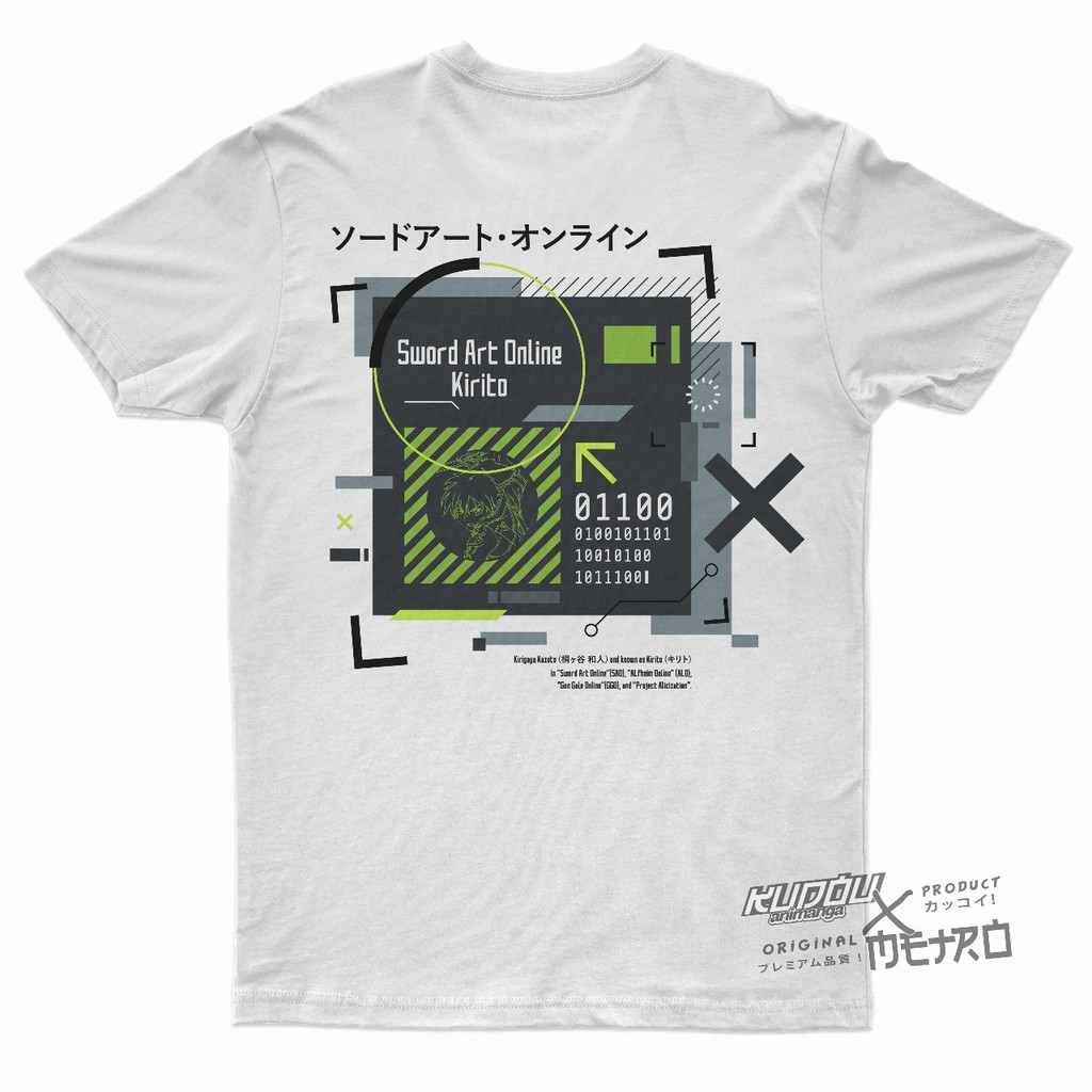 Tshirt SAO Kirito Anime Manga Sword Art Online