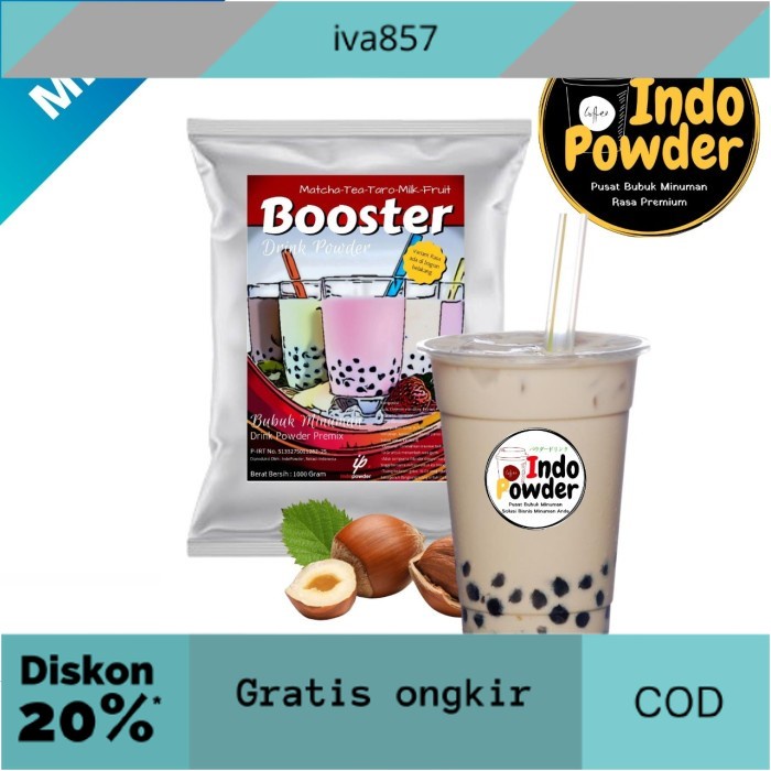 

PROMO Bubuk Minuman aneka rasa HAZELNUT 1kg - Bubble Drink 1kg - Indopowder GRATIS ONGKIR