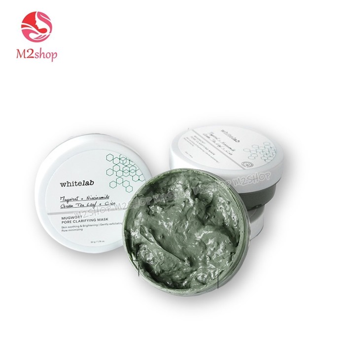 [ORI] Masker Wajah Mencerahkan Kulit Wajah Dalam 14 hari | Whitelab Mugwort Pore Clarifying Mask - Masker Wajah White Lab