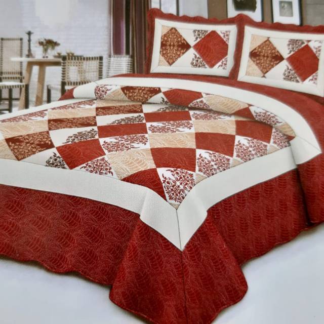 Bed Cover Quilt Shabby ukuran besar