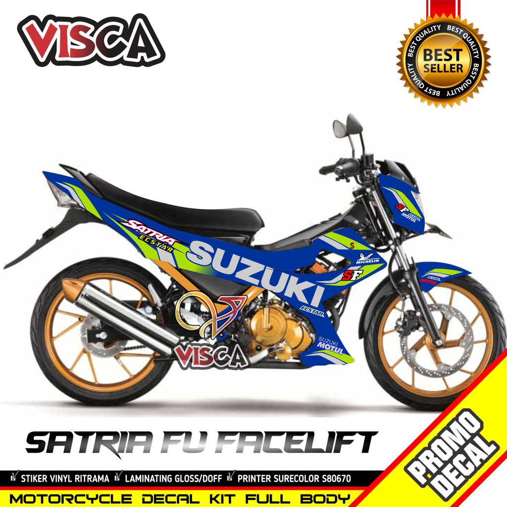 Decal Satria Fu Facelift 2014 Full Body Stiker Satria Fu Facelift 2014 Full Body Striping Satria Fu 