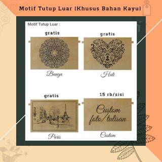 Huruf Kayu Lettering Custom free ikon padi Shopee 