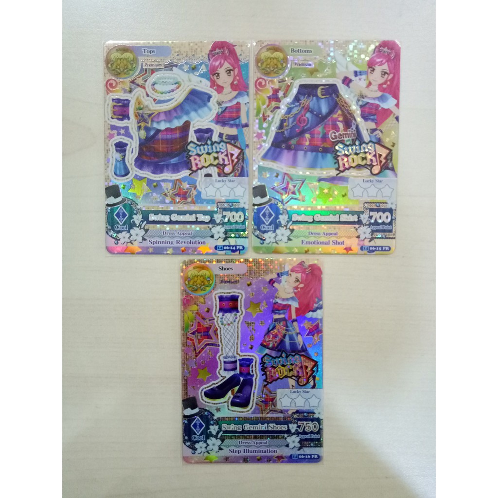 Aikatsu Premium S2V6 Swing Gemini Set (3 Kartu)