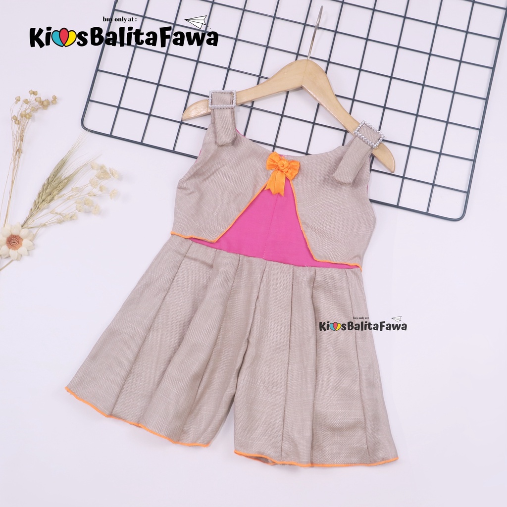 Overall Jessy uk 1-4 Tahun / Dres Anak Perempuan Baju Kensi Cewek Bahan Katun Adem Gaun Import Murah