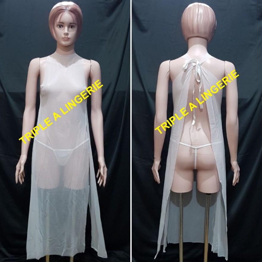 Sexy Lingerie Transparan Murah Baju Tidur Wanita TA0604 Putih