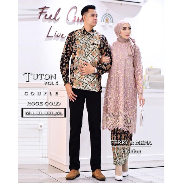 COUPLE KEBAYA TUNIK/COUPLE TUNANGAN/COUPLE KELUARGA