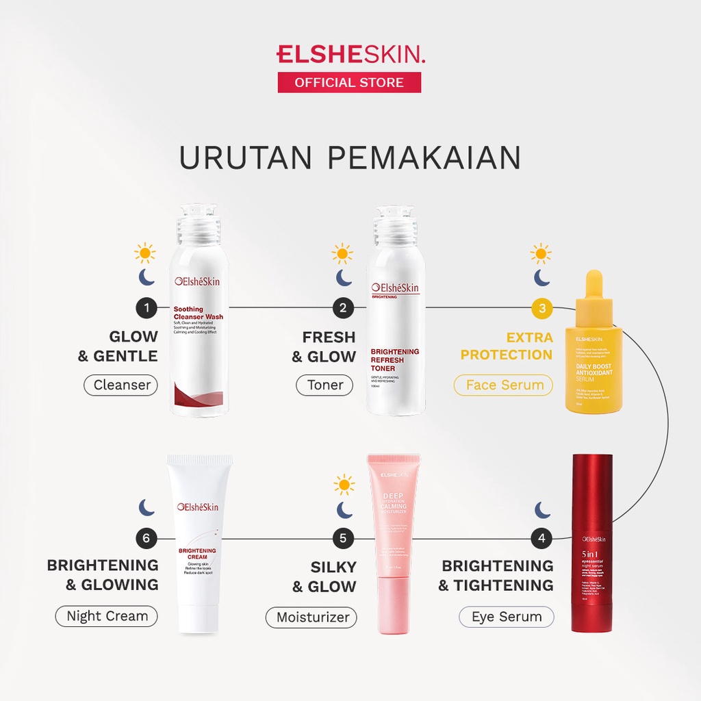 ELSHESKIN Daily Boost Antioxidant Serum Vitamin C (Kulit 8x Lebih cerah) 15 ml / 30 ml