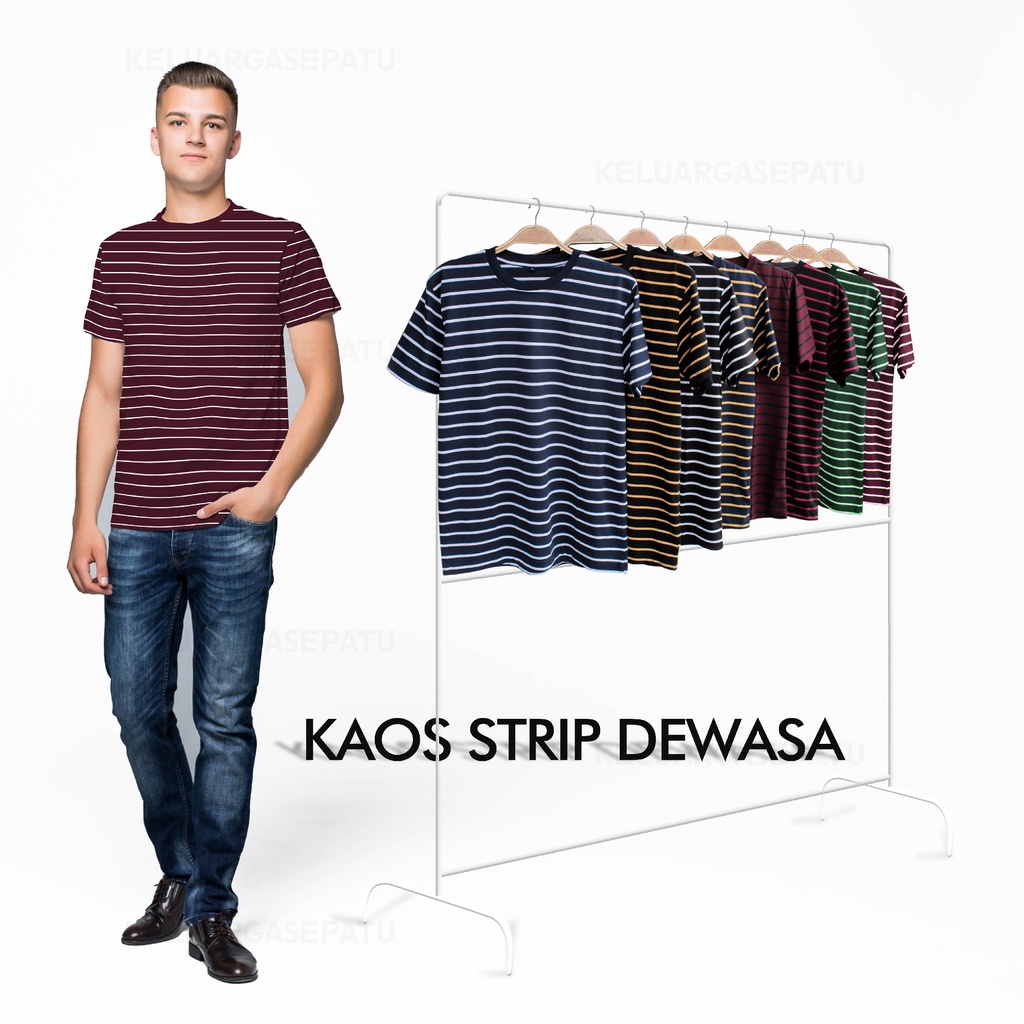 KAOS STRIPE PRIA KAOS STRIPE WANITA KAOS STRIP KAOS SALUR KAOS BELANG GARIS GARIS  KAOS DISTRO KAOS STRIPE MURAH