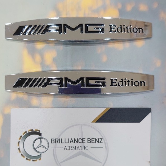 Emblem Fender AMG Edition Mercedes Benz / Fender Samping Mobil Mercy