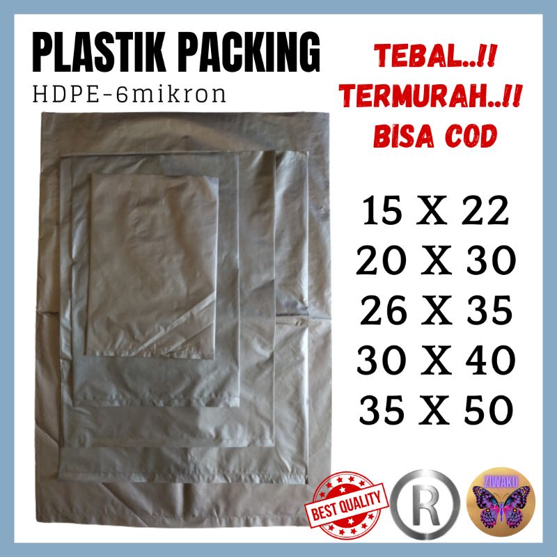 Plastik Packing HD Plastik Olshop Tanpa Perekat Plastik Kemasan Paket