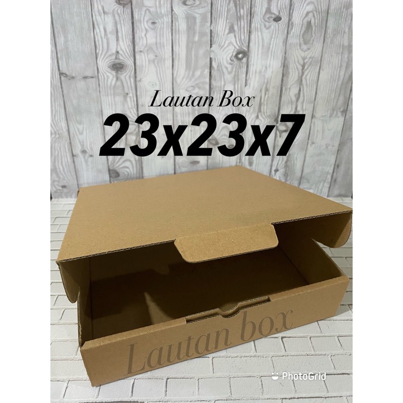 dus  23x23x7 die cut box baju hijab kue roti murah-2