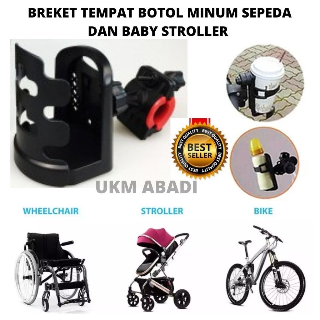 Universal Holder Breket Tempat Botol Minum Sepeda Motor Stroller Bayi  111118