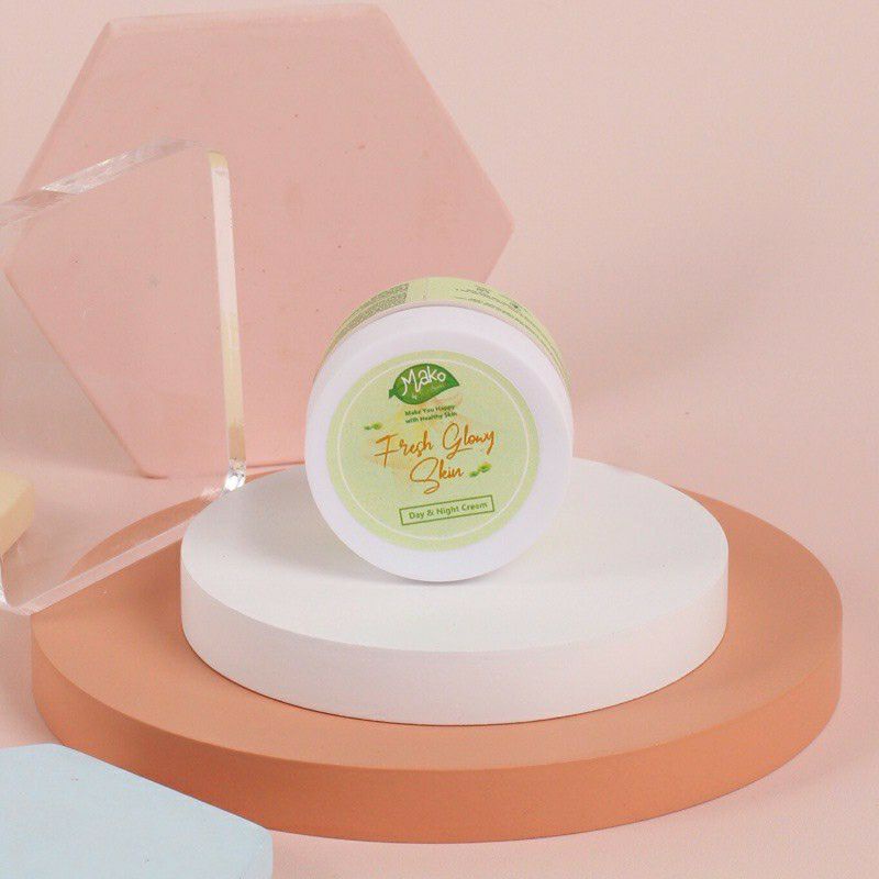 Dist Resmi Fresh Glowy Skin Day Night Mako By Series Mako By Series Cream Mako Moisturizer Shopee Indonesia