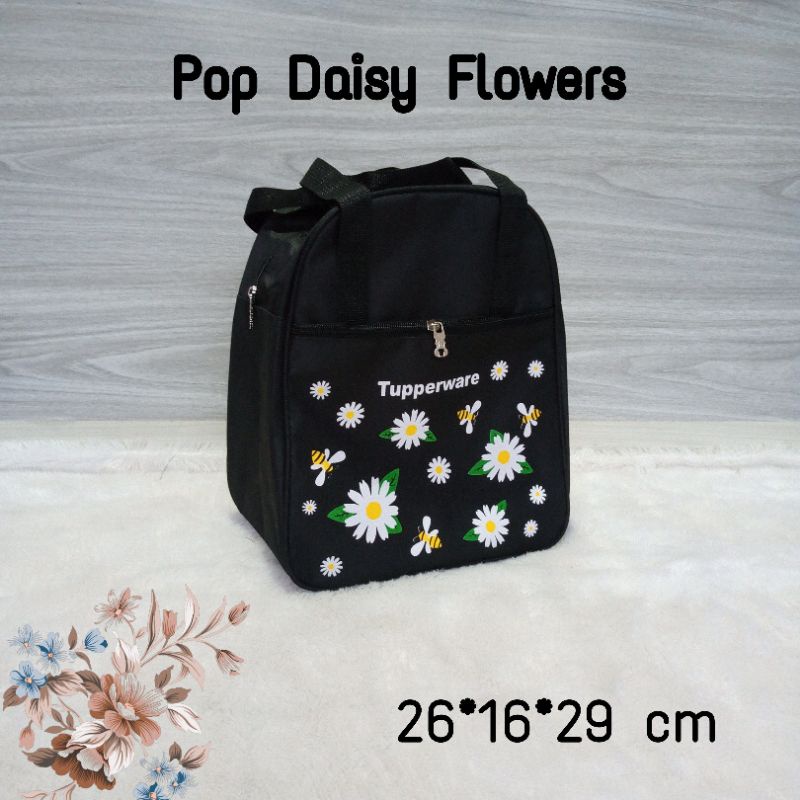 Tas Pop / Daisy Flowers / tas bekal makan Daisy flowers / Tas tupperware Daisy Flowers