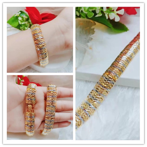 Gelang Xuping Ranta Kombinasi Lapis Emas 24K Perhiasan Fashion 1236-1238