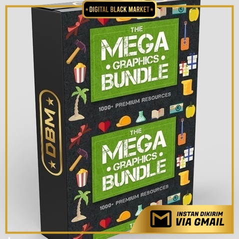 InkyDeals The Mega Graphics Bundle with 1000+ Premium Resources